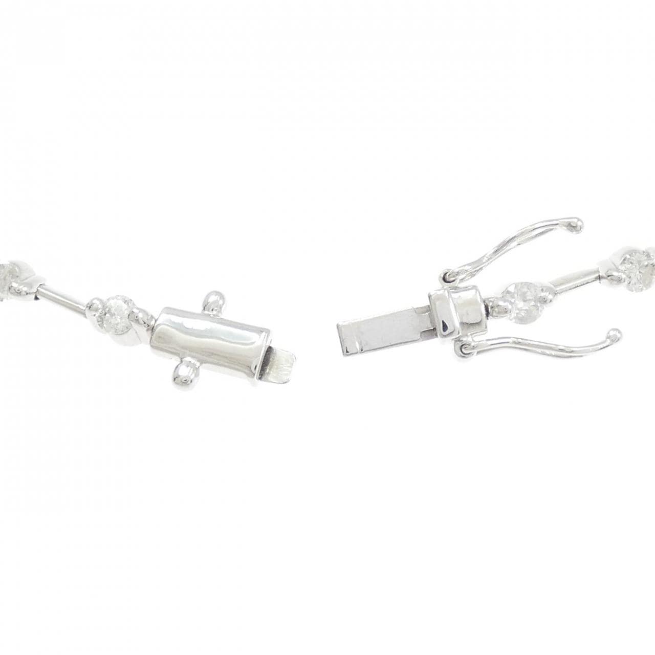 K18WG ダイヤモンド ブレスレット 1.50CT