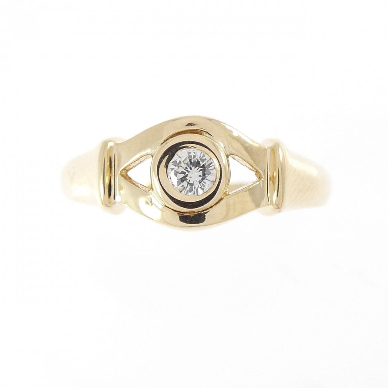 K18YG ダイヤモンド リング 0.09CT