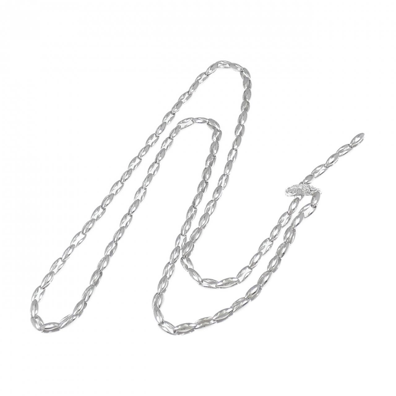 K18WG ダイヤモンド ネックレス 0.05CT