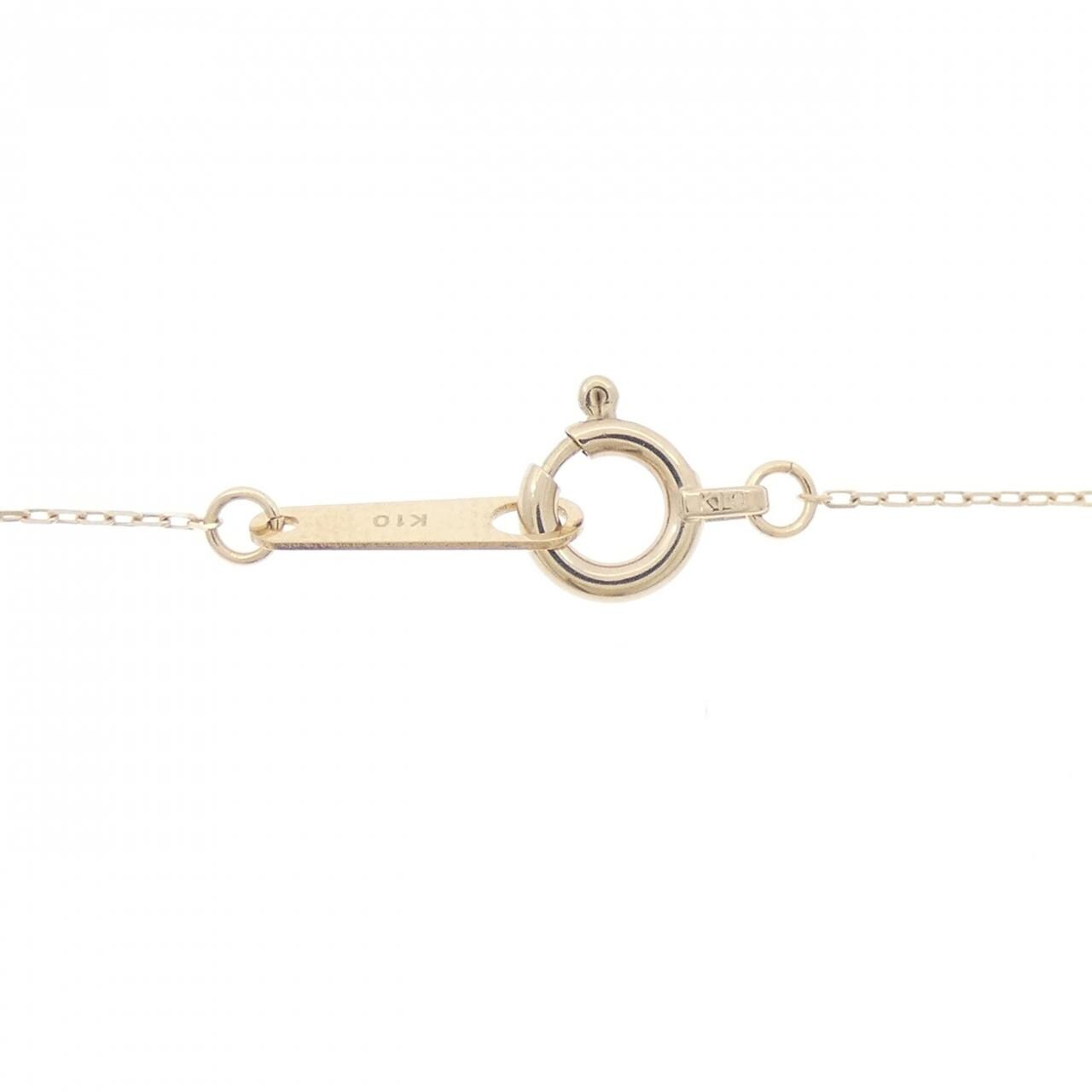 【新品】K10YG ダイヤモンド ネックレス 0.20CT