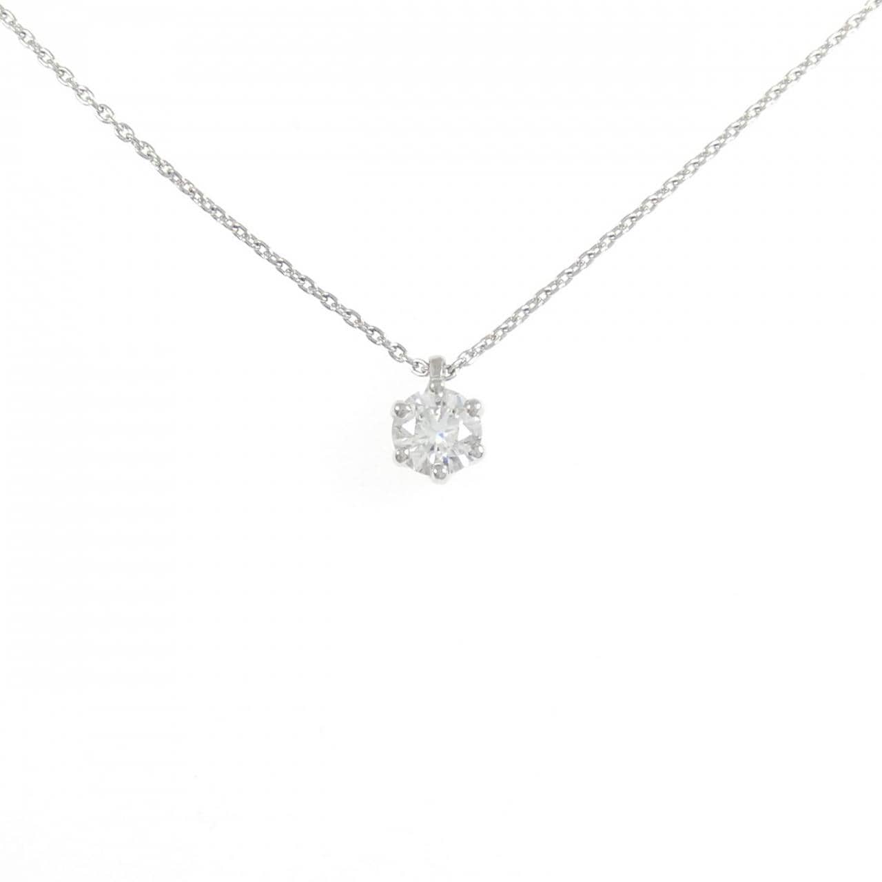 【リメイク】PT900/PT850 ダイヤモンド ネックレス 0.420CT D SI1 EXT