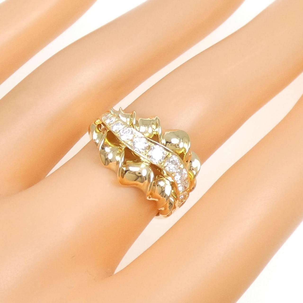 750YG ダイヤモンド リング