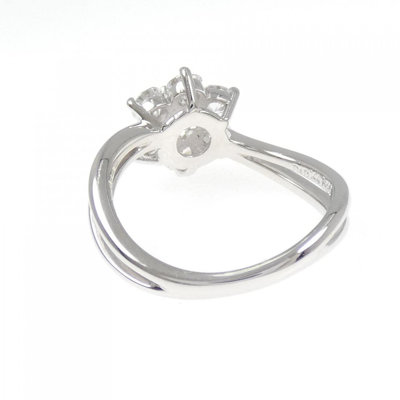 PT950 フラワー ダイヤモンド リング 0.33CT