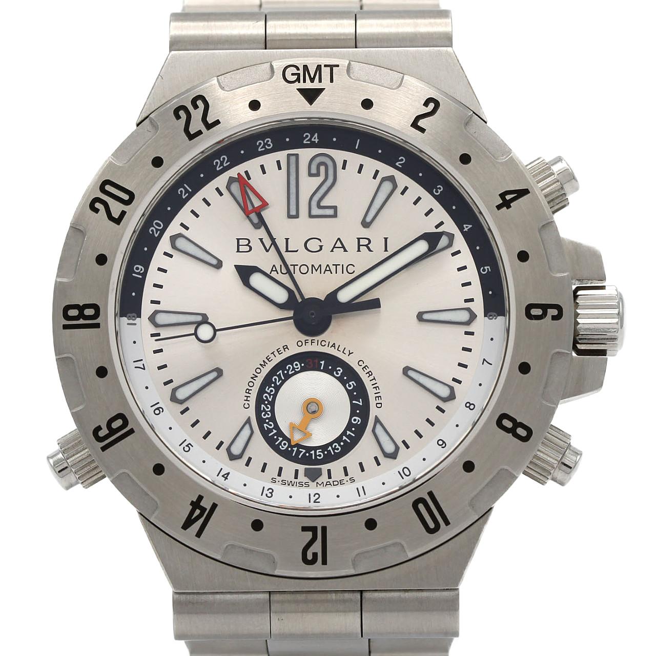 【ノーメンテナンス還元価格】ブルガリ ディアゴノプロフェッショナルGMT GMT40S/GMT40C5SSD SS 自動巻