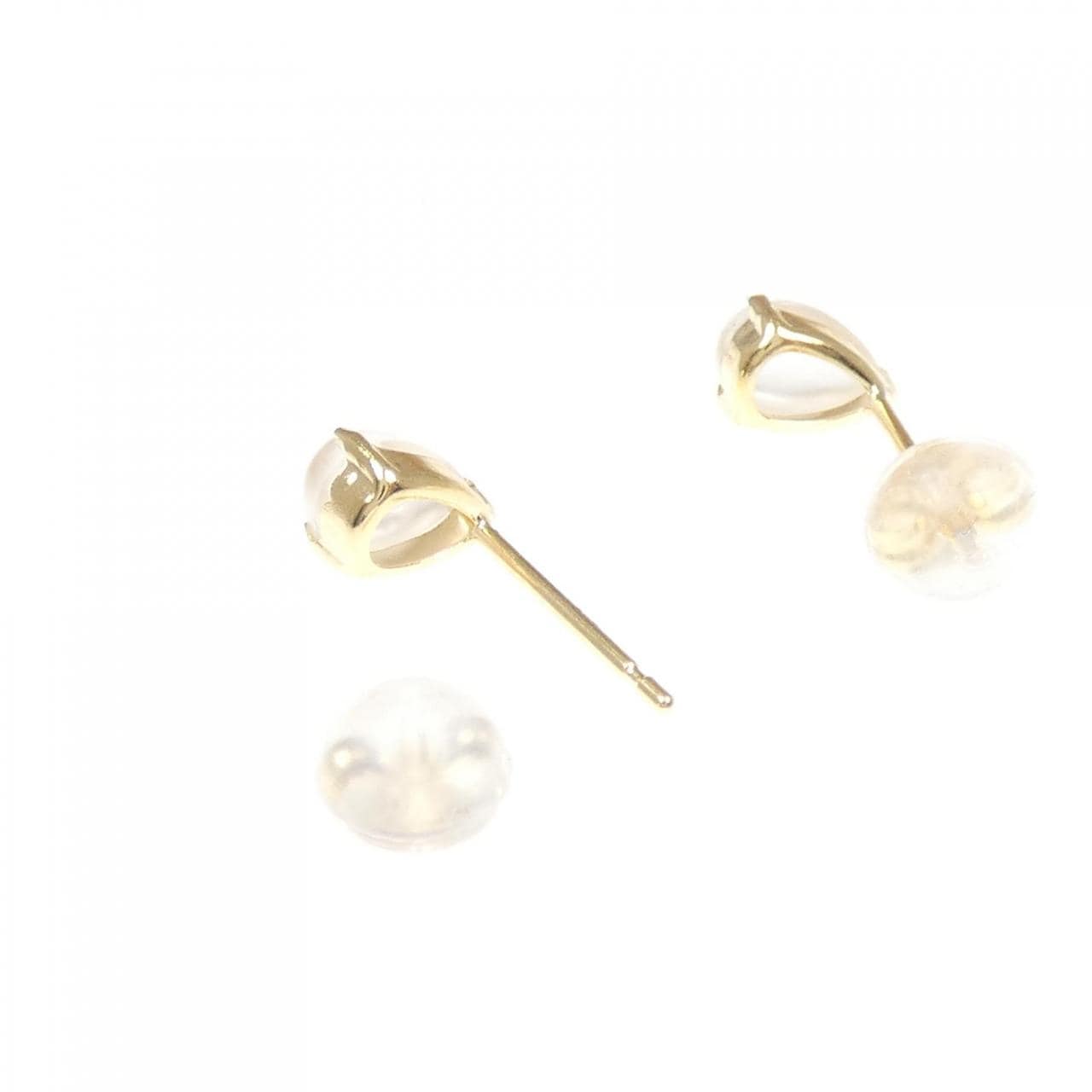 【新品】K18YG ムーンストーン ピアス