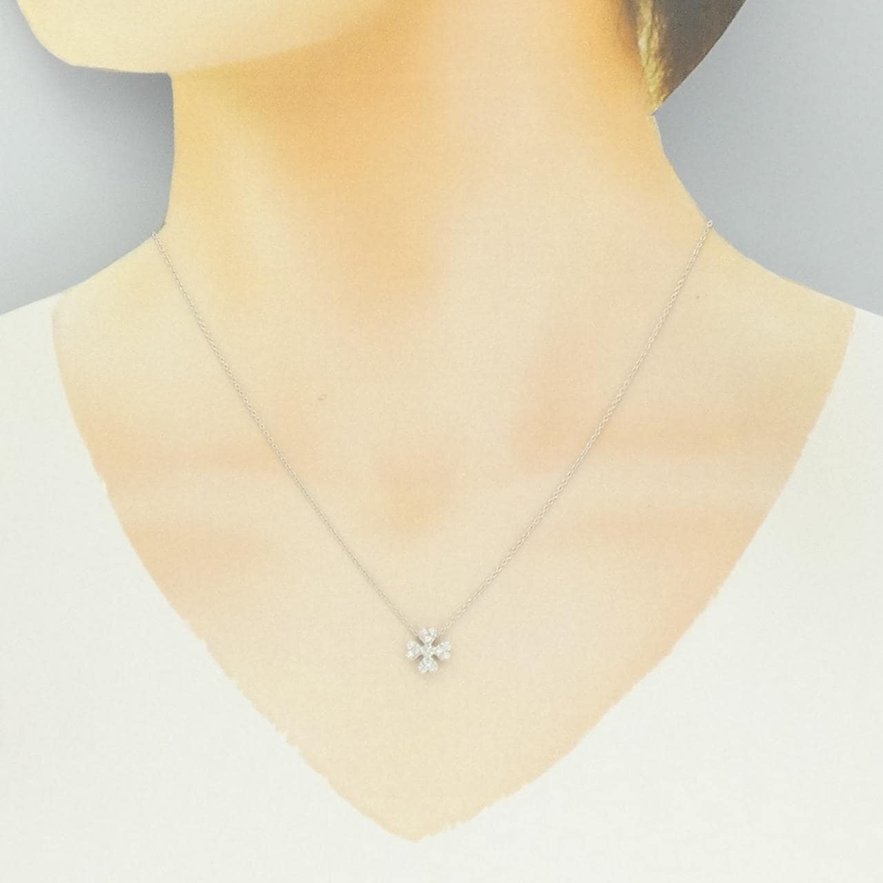 スタージュエリー ダイヤモンド ネックレス 0.11CT