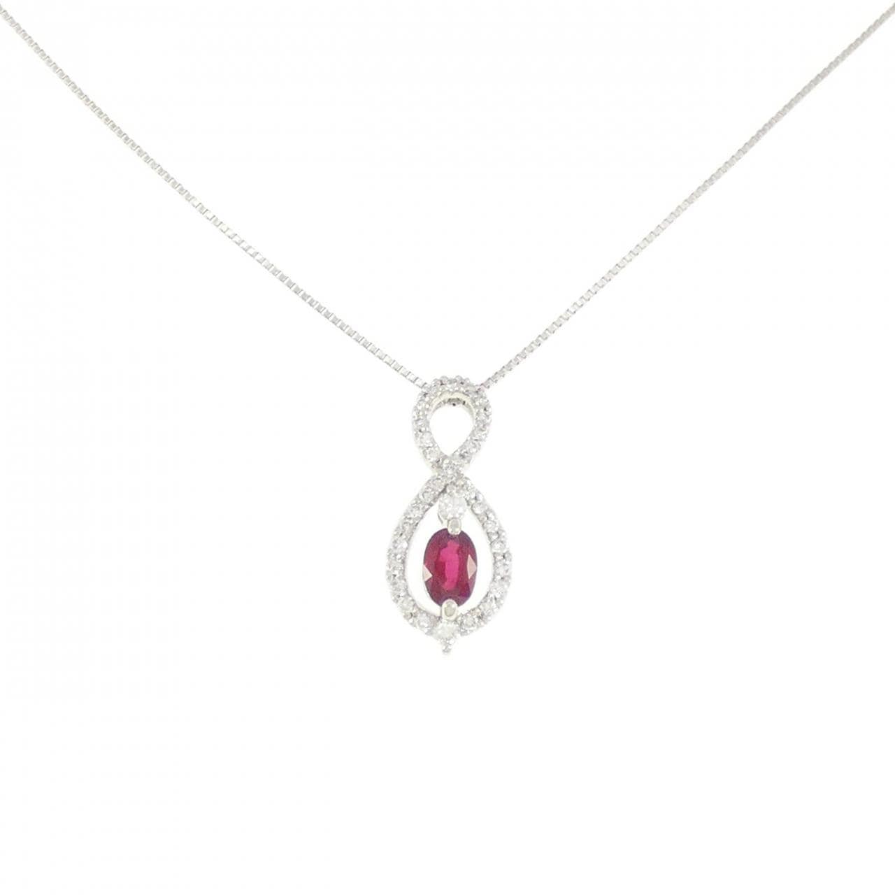 PT ルビー ネックレス 0.51CT