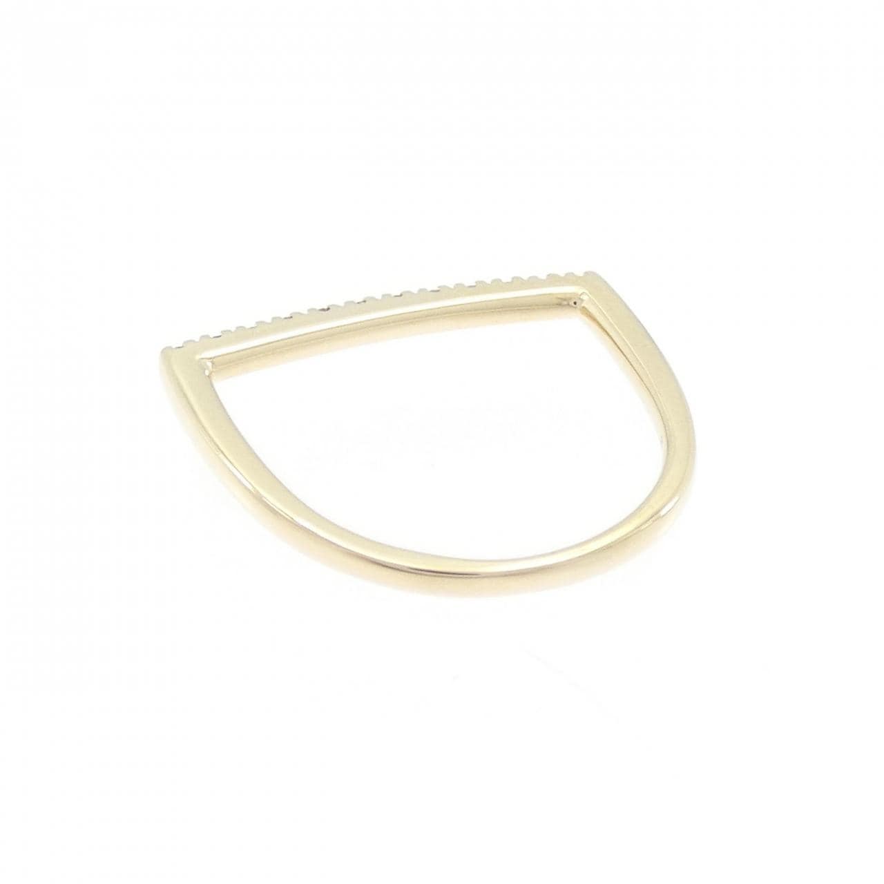 ヒロタカ Uシェープ リング 0.06CT