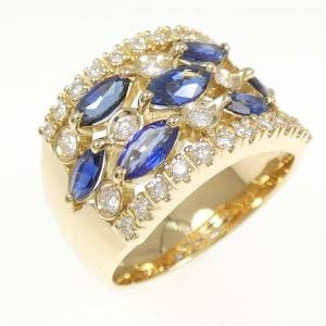 K18YG サファイヤ リング 1.75CT