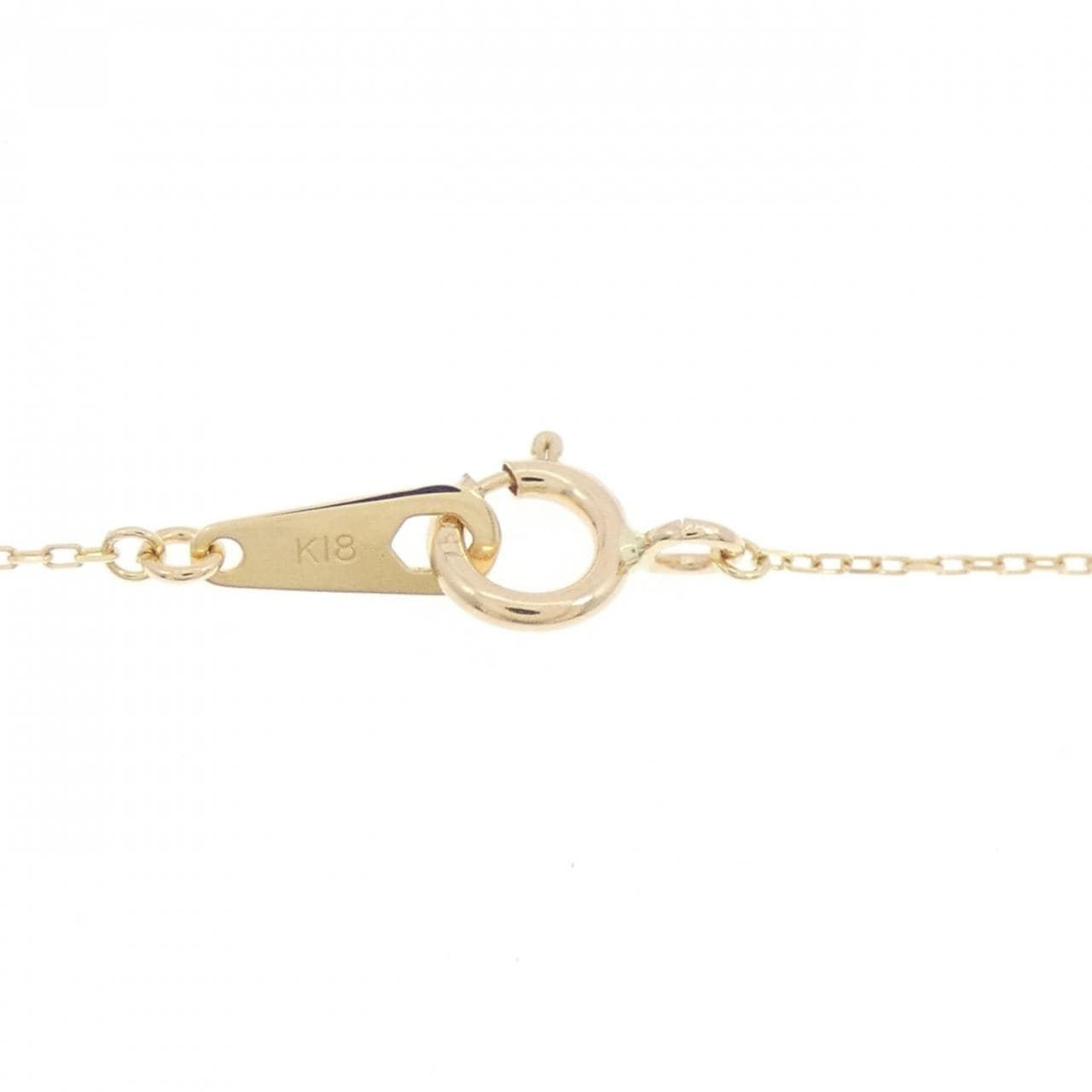 K18YG ダイヤモンド ネックレス 0.08CT