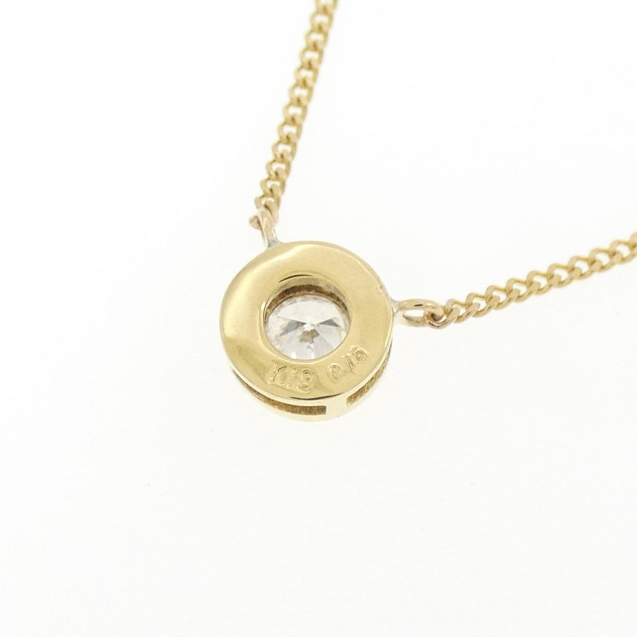 K18YG ダイヤモンド ネックレス 0.15CT