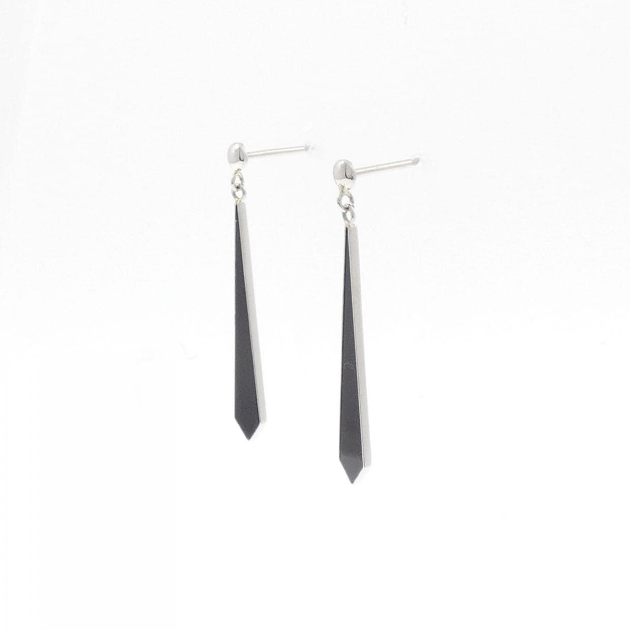 PT900黑玛瑙耳环