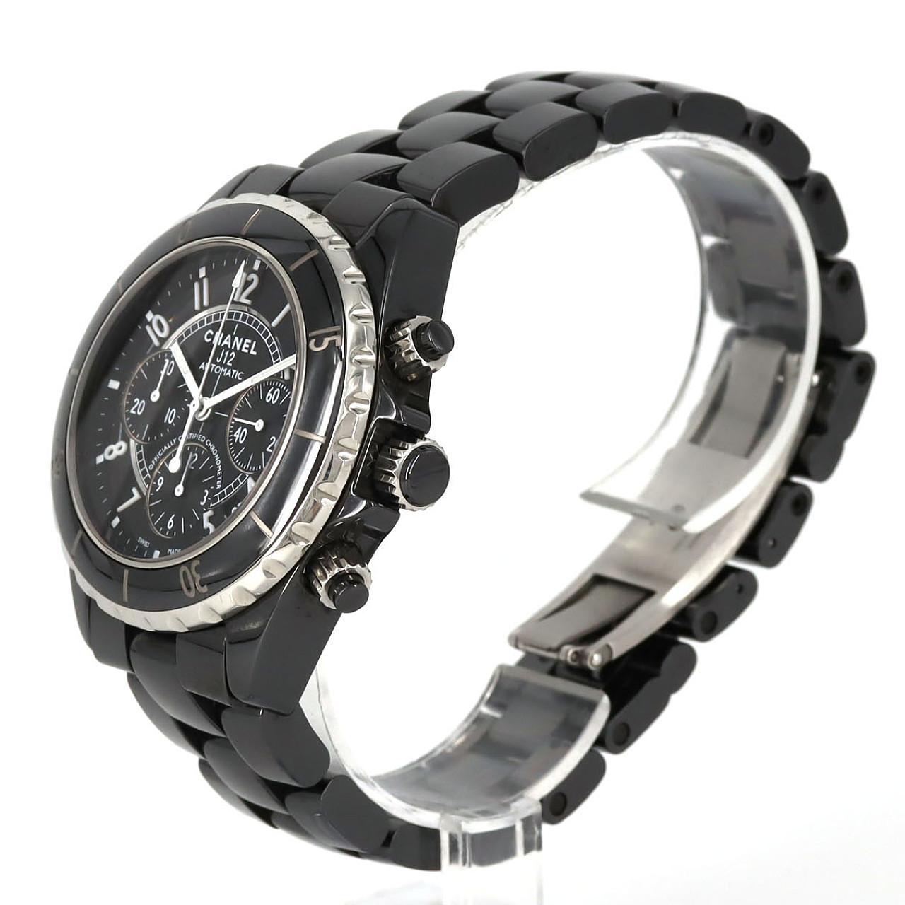 【ノーメンテナンス還元価格】シャネル J12クロノグラフ セラミック H0940 セラミック 自動巻