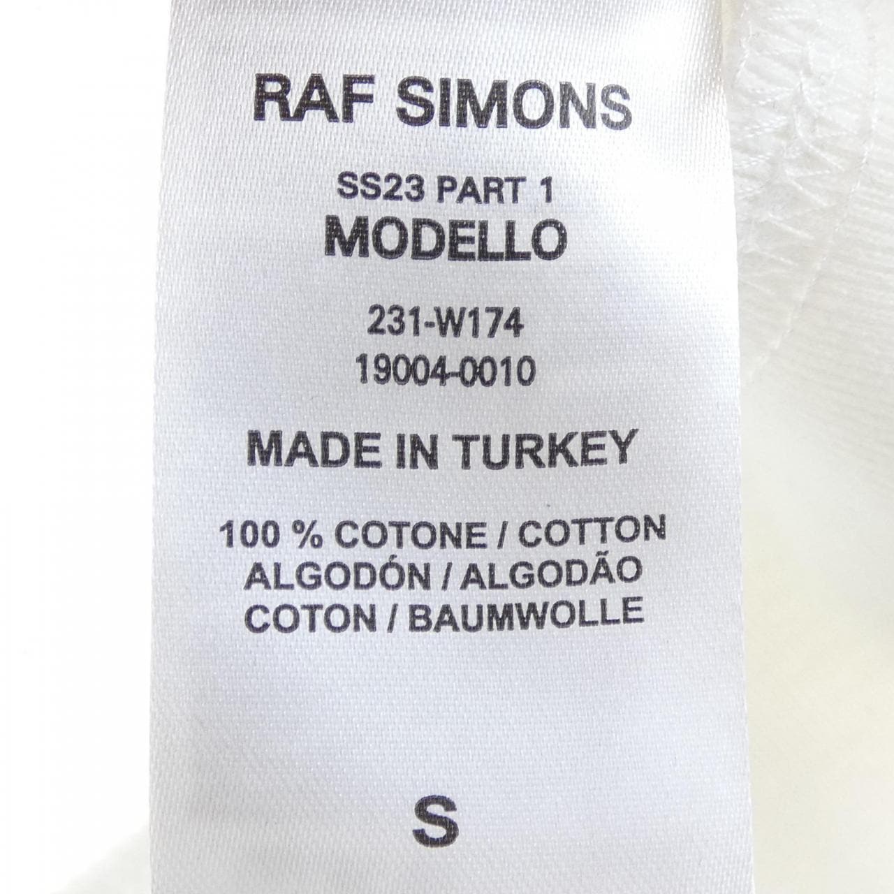 ラフシモンズ RAF SIMONS 231-W174-19004-0010 パーカー
