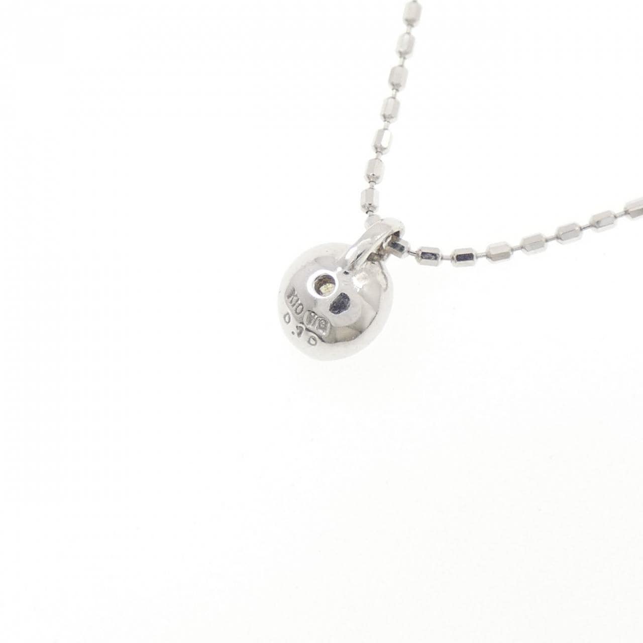 K10WG ダイヤモンド ネックレス 0.10CT