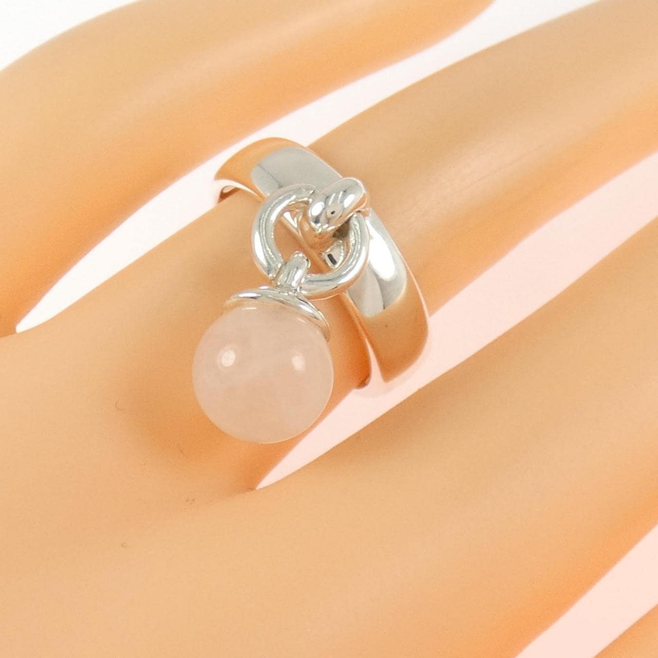 【ヴィンテージ】ティファニー ローズクオーツ リング