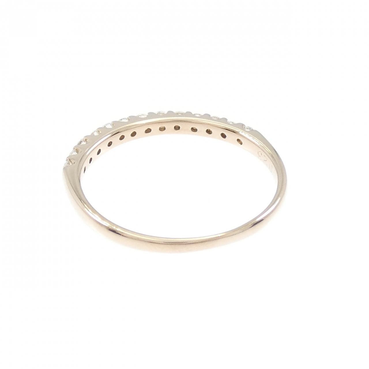 K18PG ハーフエタニティ ダイヤモンド リング 0.23CT