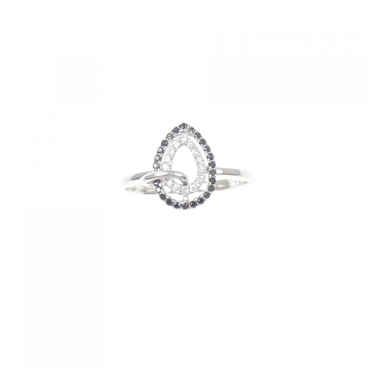 K18WG ダイヤモンド リング 0.13CT