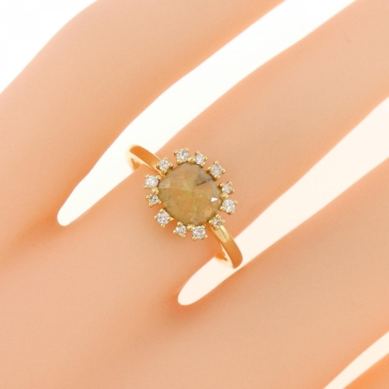 【新品】K18YG ダイヤモンド リング 0.74CT