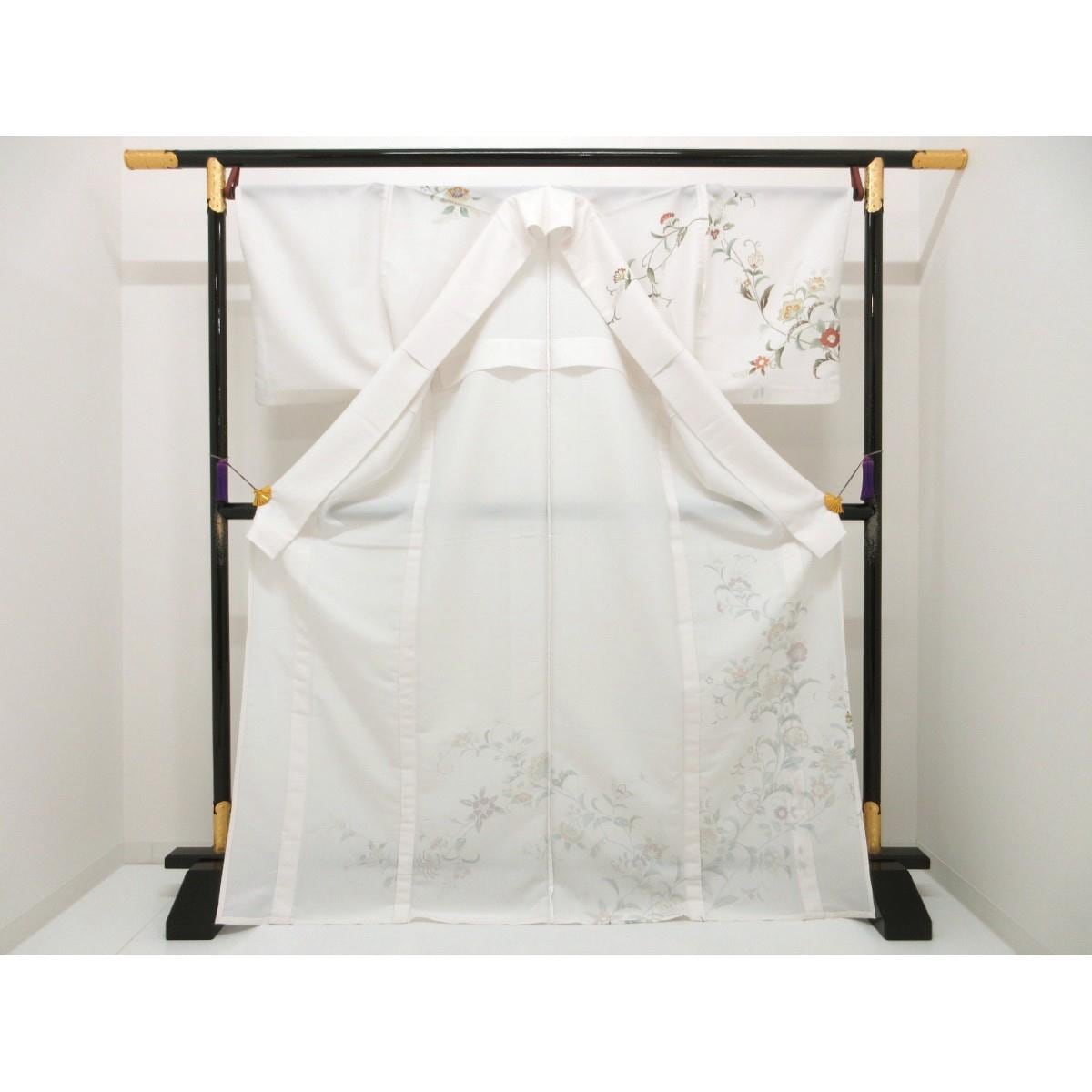 【新品】化繊　単衣　訪問着