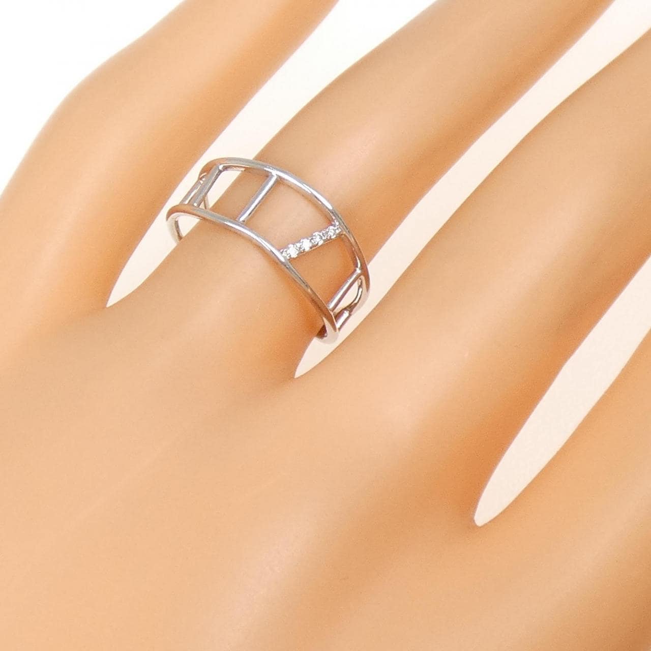 K10WG ダイヤモンド リング 0.02CT