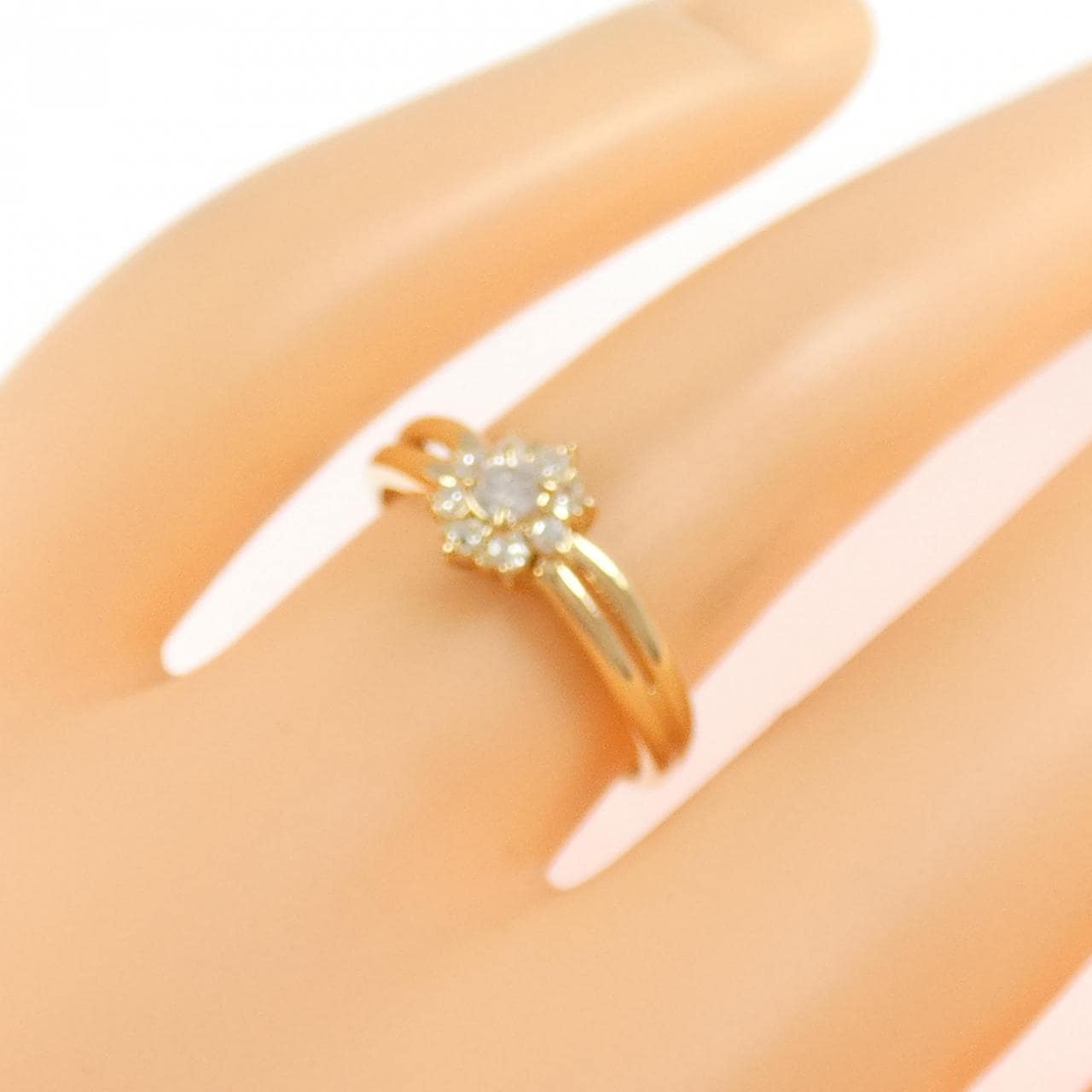 K18YG ダイヤモンド リング 0.20CT