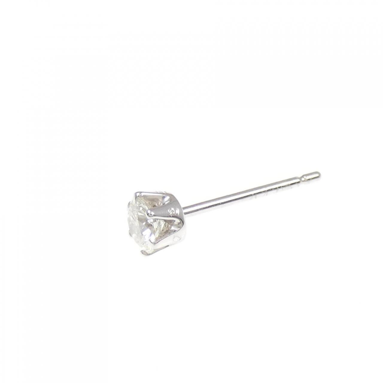 PT900 solitaire Diamond earrings 0.22CT one ear