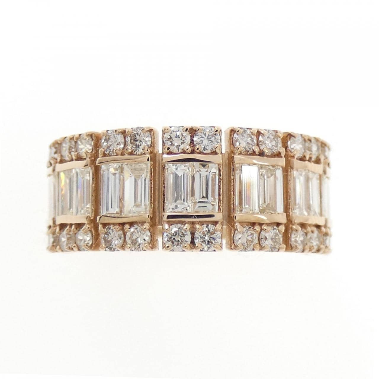 【新品】K18PG ダイヤモンド リング 1.35CT