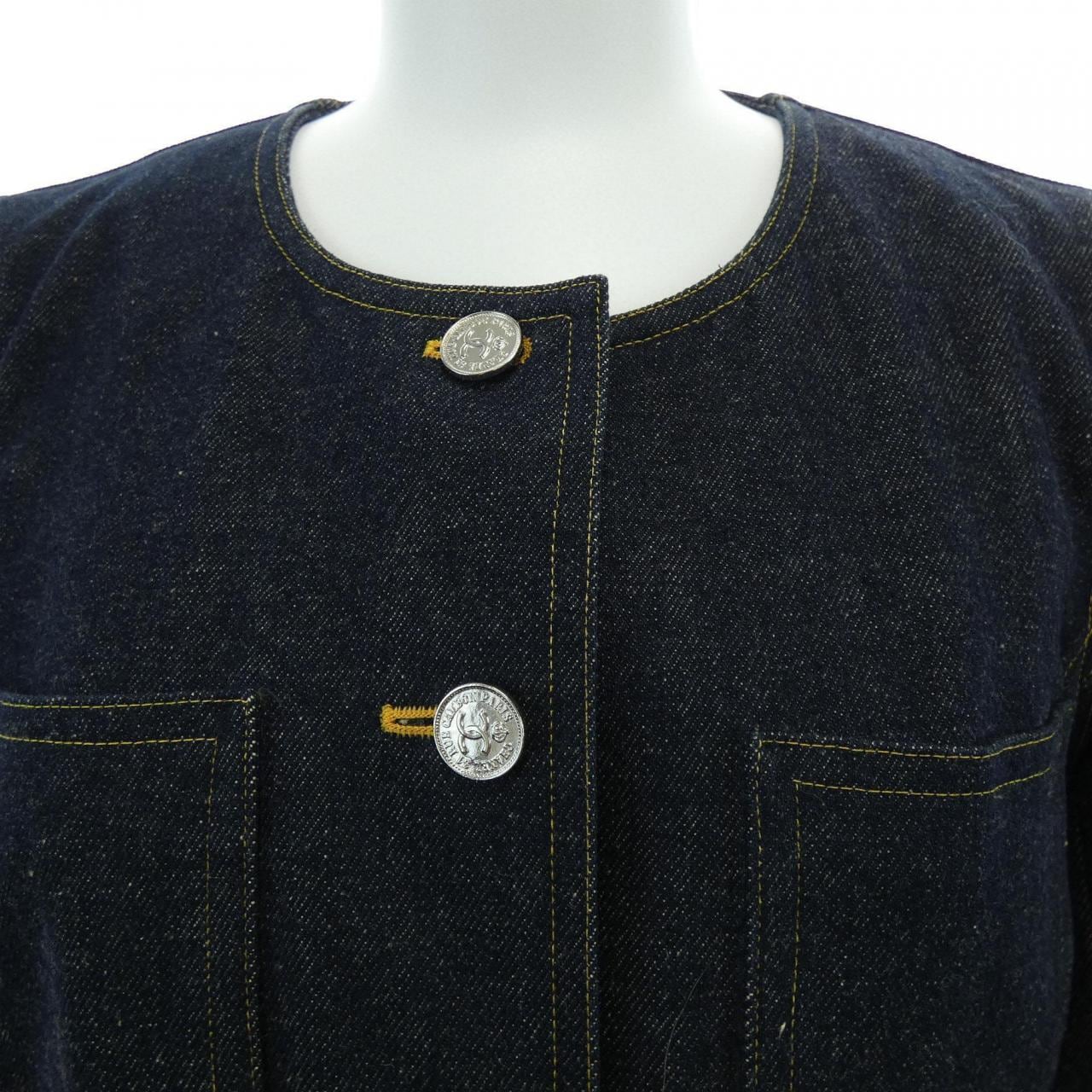 【ヴィンテージ】シャネル CHANEL P07055V04732 96P. デニムジャケット