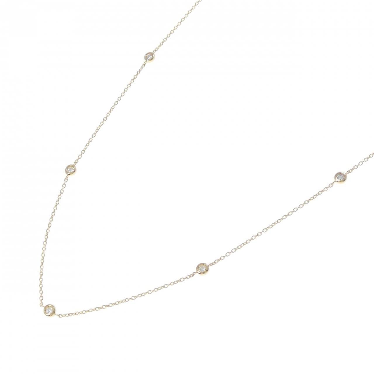 K18YG ダイヤモンド ネックレス 0.15CT