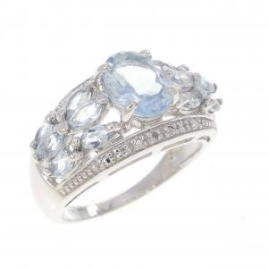 10KWG アクアマリン リング