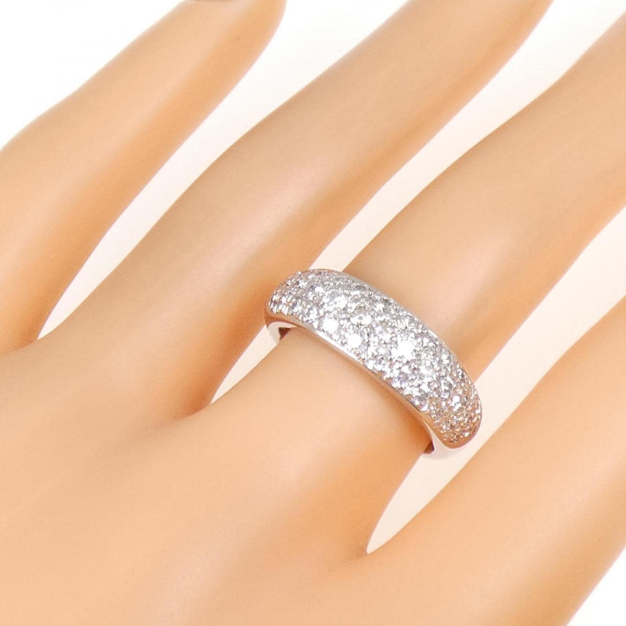 PT900 パヴェ ダイヤモンド リング 1.00CT
