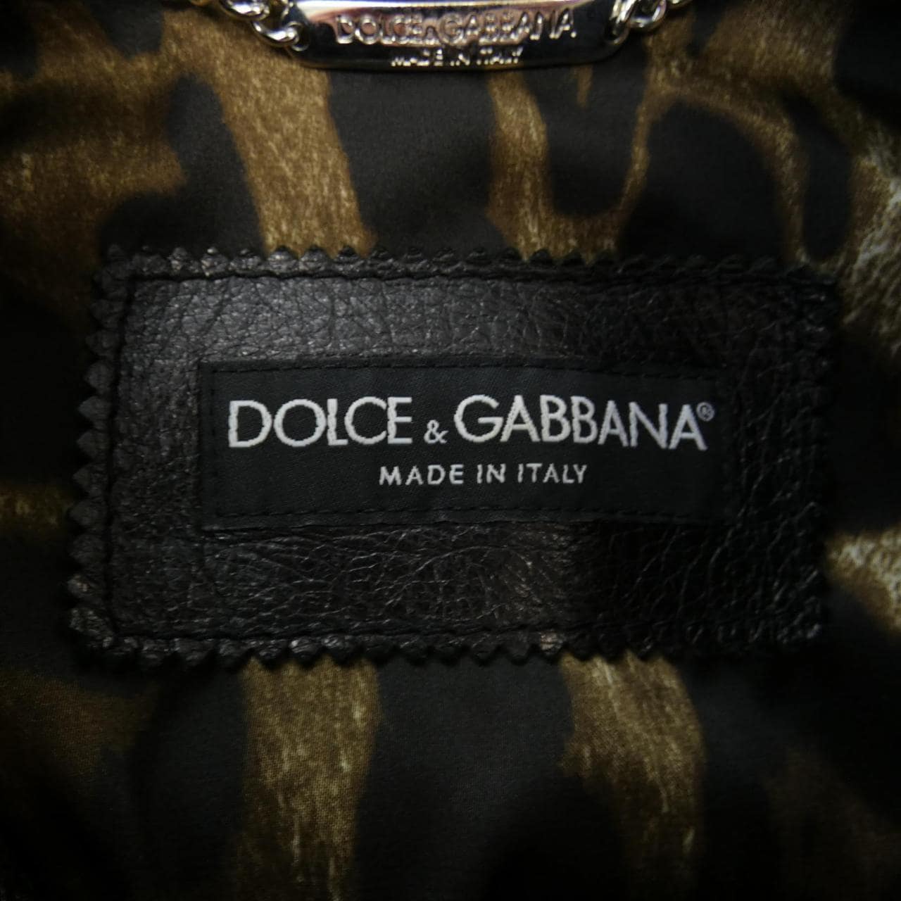 DOLCE&GABBANA DOLCE&GABBANA 皮革骑手夹克