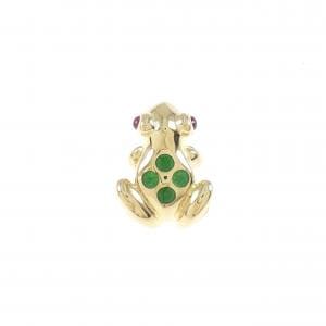 Cartier frog enamel brooch