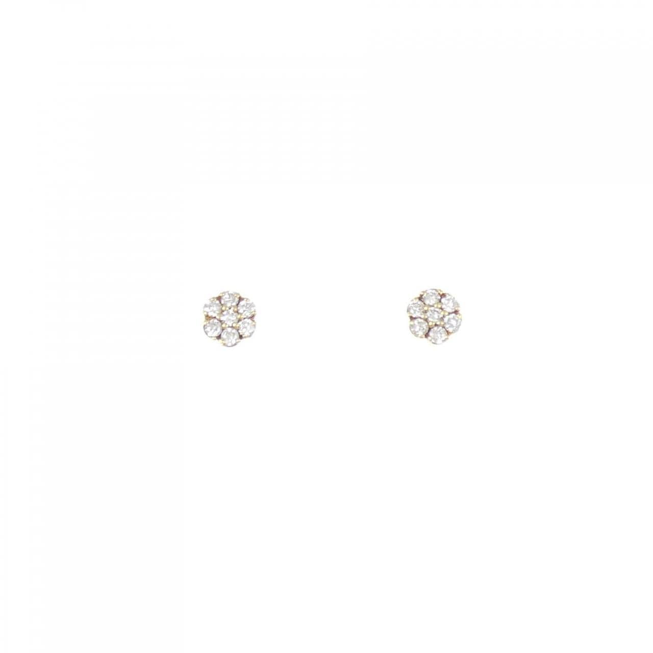 K18YG ダイヤモンド ピアス 0.12CT