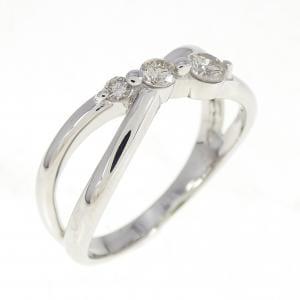 K18WG ダイヤモンド リング 0.22CT