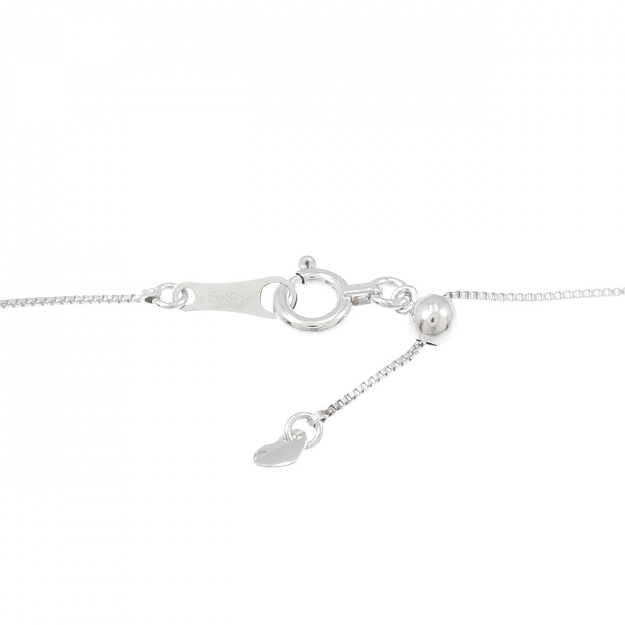 K18WG ダイヤモンド ネックレス 0.50CT