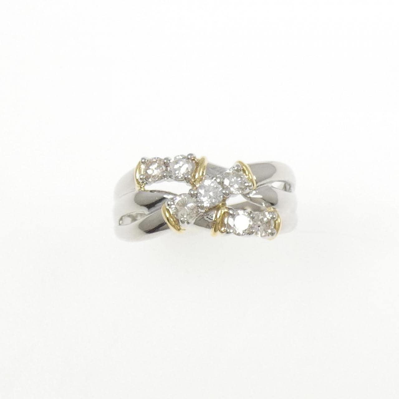 PT900/K18YG ダイヤモンド リング 0.54CT