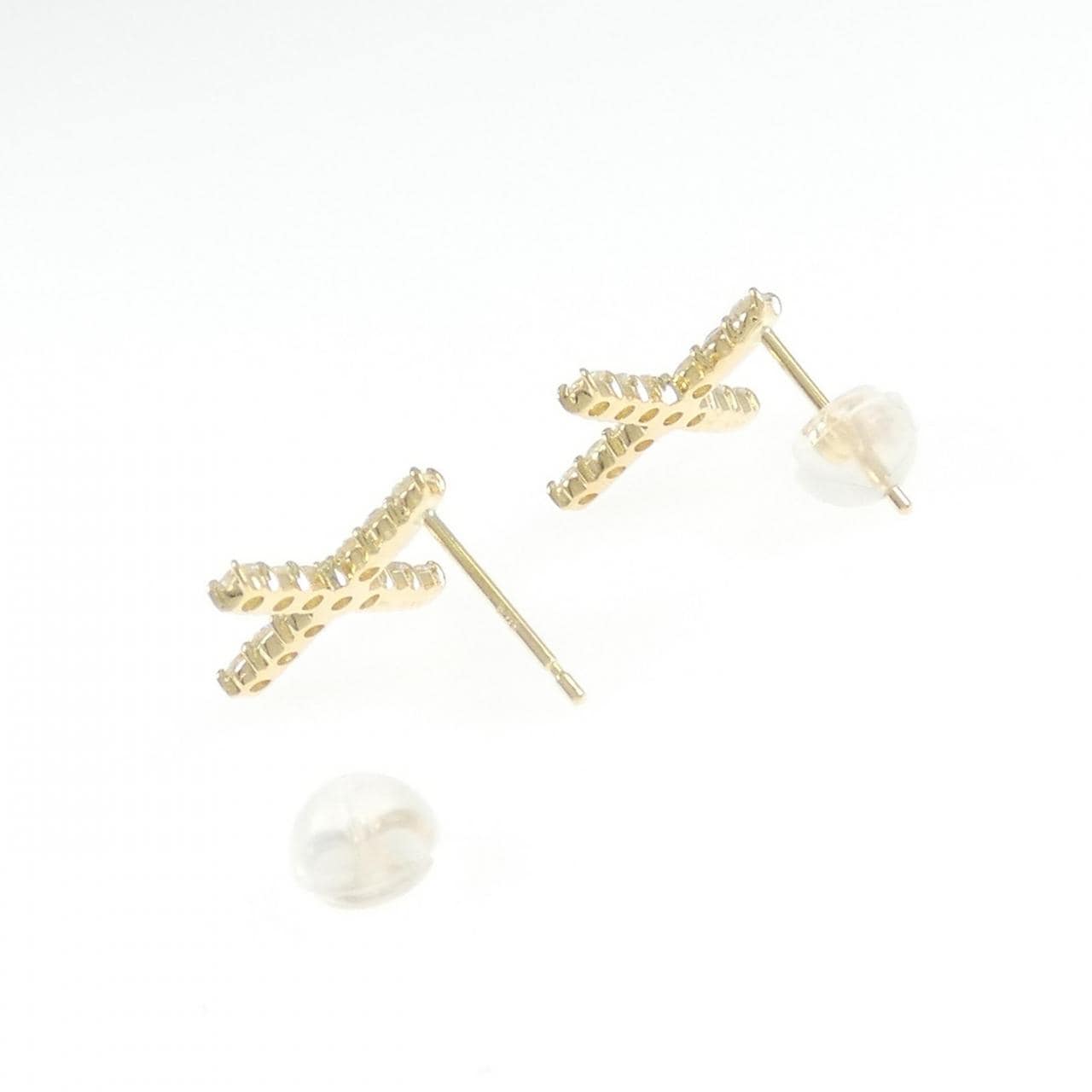 【リメイク】K18YG ダイヤモンド ピアス 0.60CT