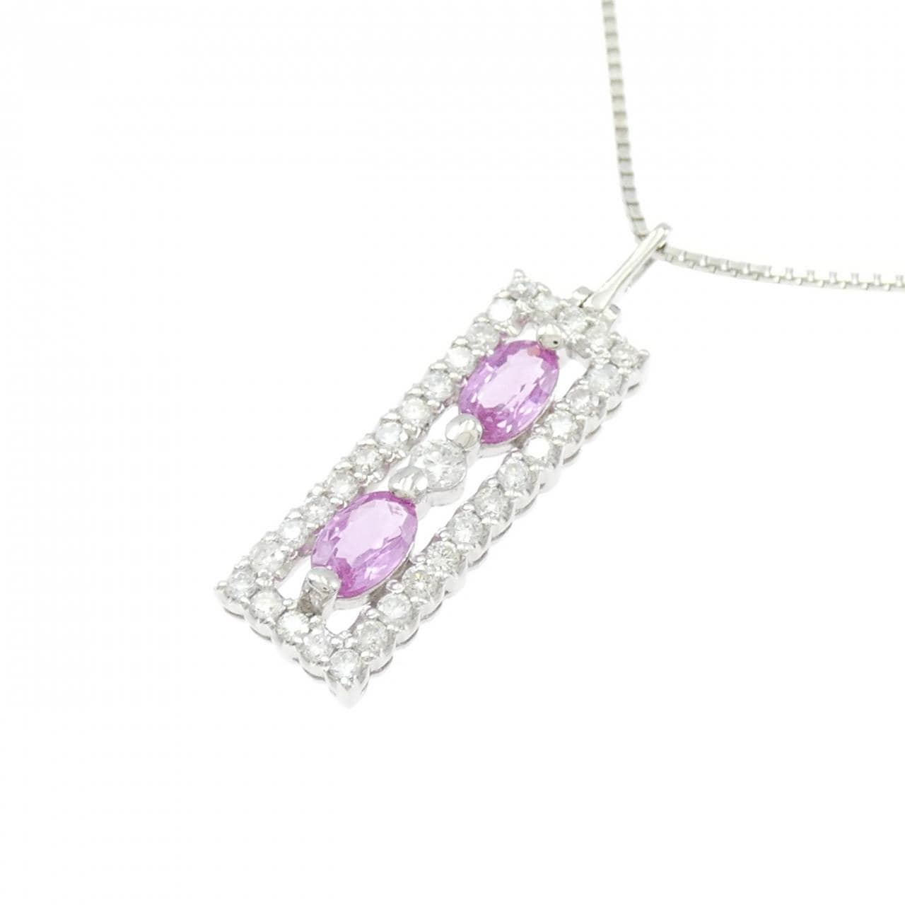 PT900/PT850 サファイヤ ネックレス 0.64CT