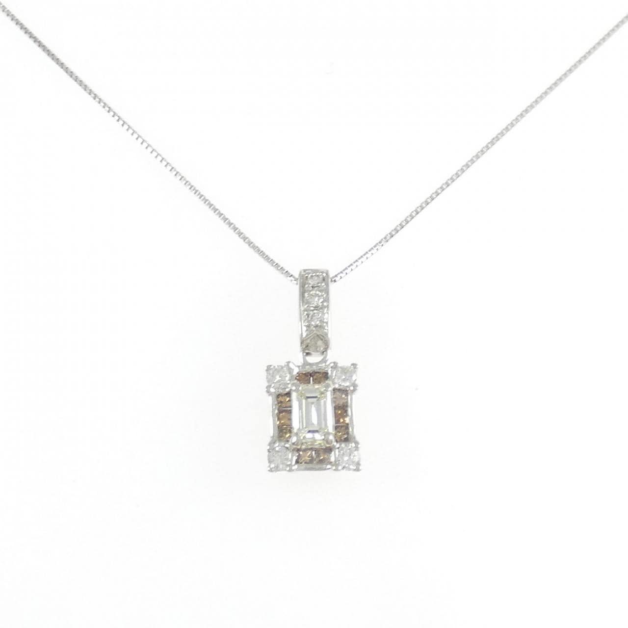 K18WG ダイヤモンド ネックレス 0.334CT