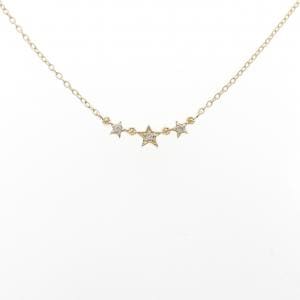K18YG スター ダイヤモンド ネックレス 0.01CT