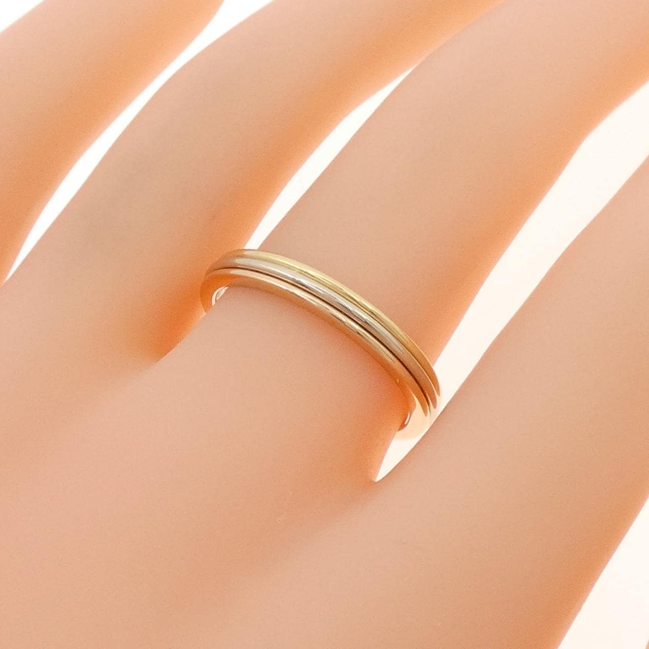 カルティエ スリーゴールドウェディング リング