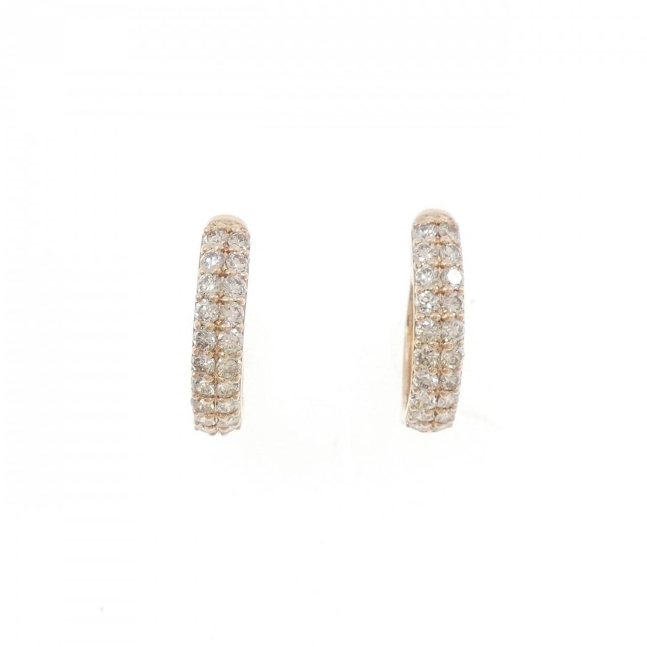 K18PG ダイヤモンド ピアス 0.50CT