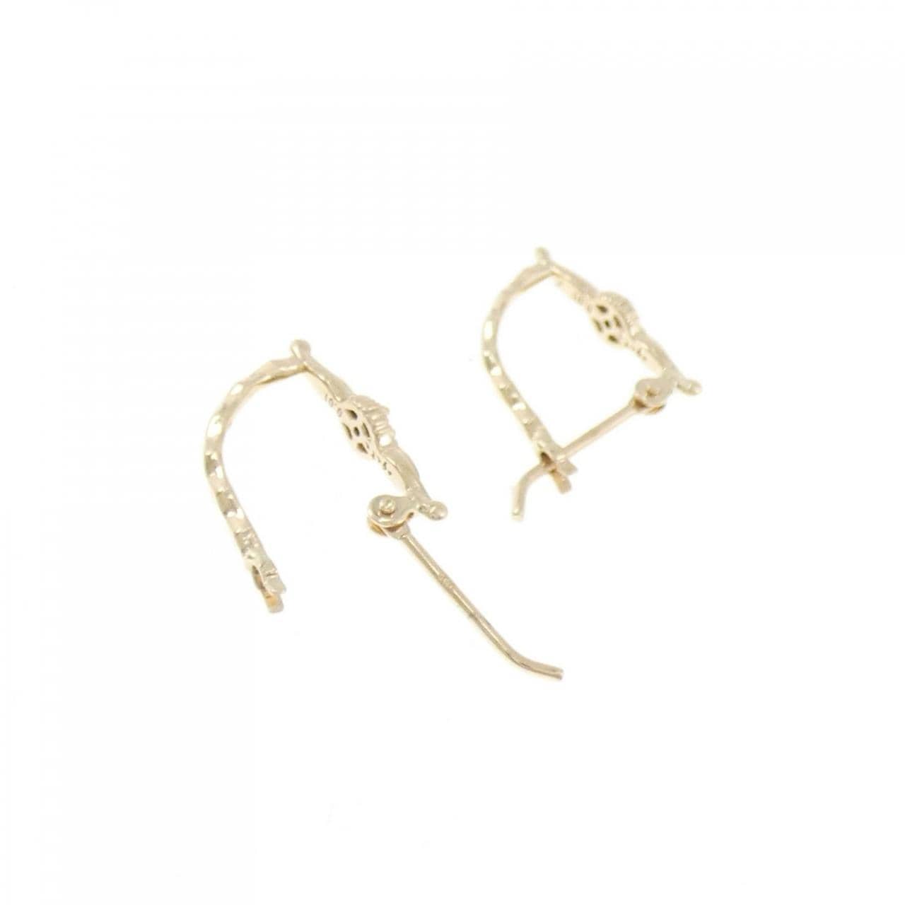 アガット ダイヤモンド ピアス 0.02CT