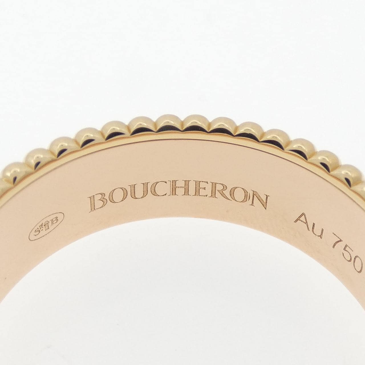 ブシュロン キャトル ホワイト スモール リング