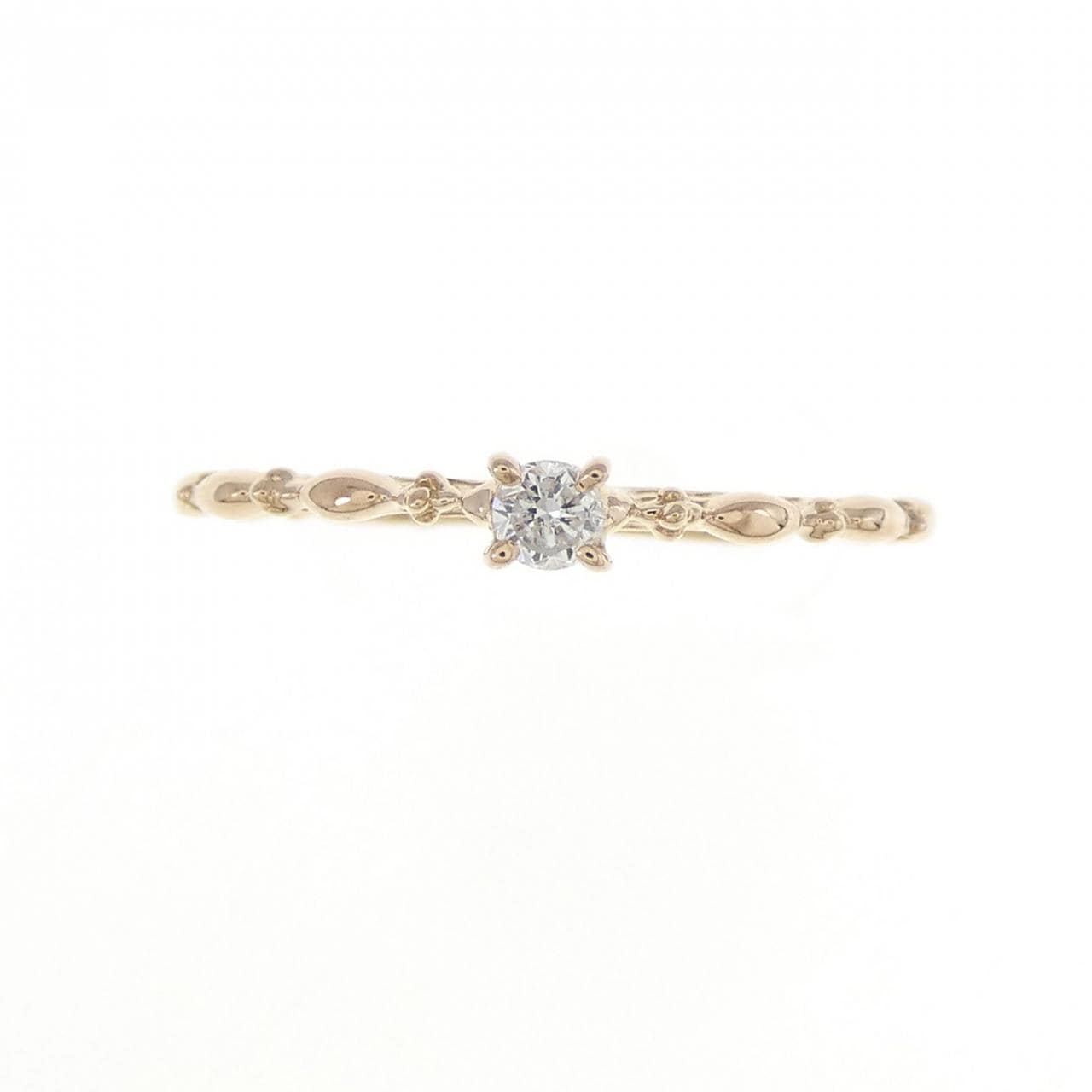 K18PG ダイヤモンド リング 0.07CT