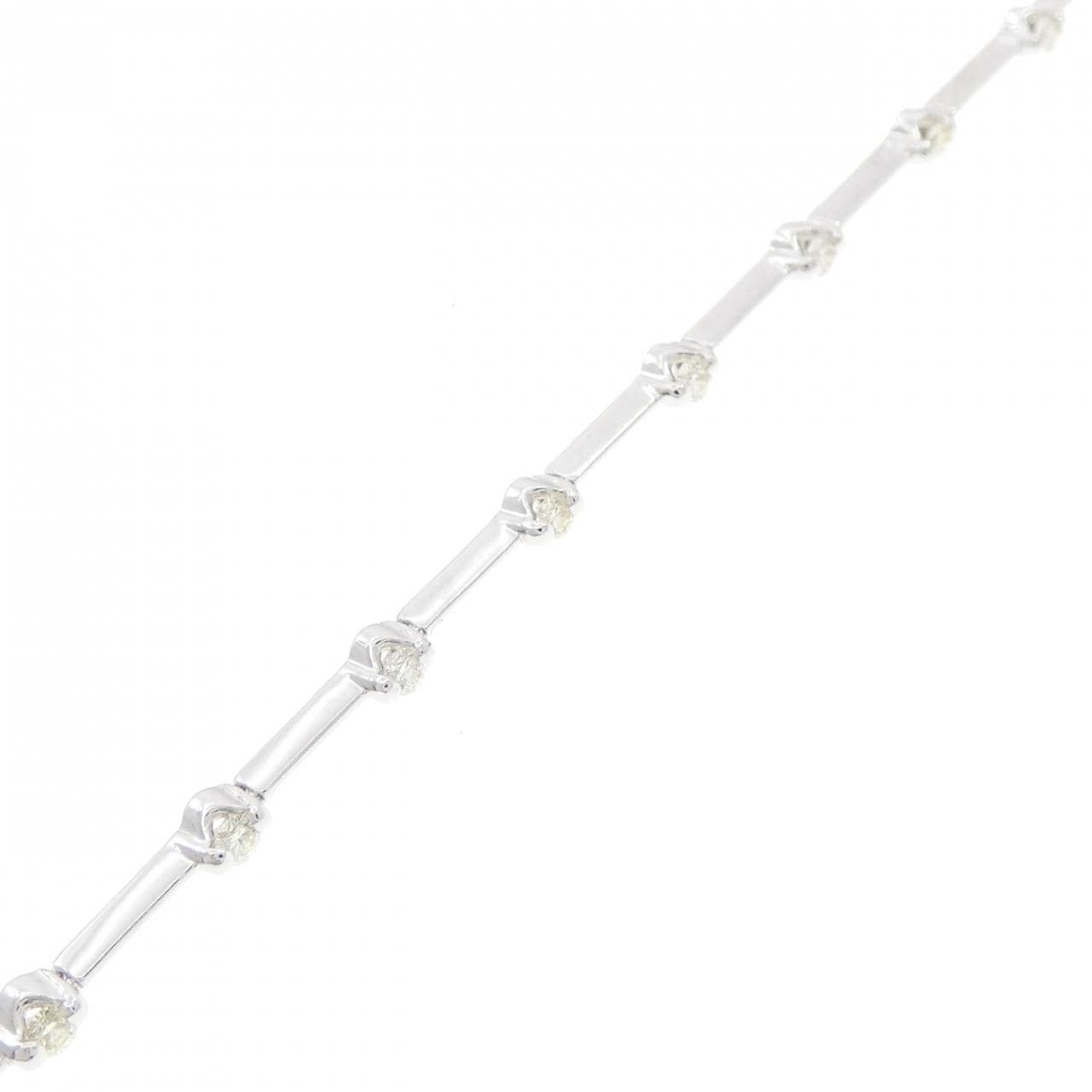 K18WG ダイヤモンド ブレスレット 0.40CT