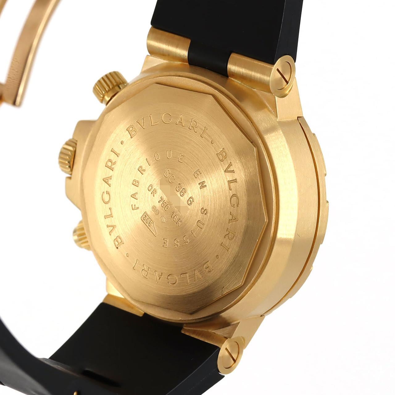 ブルガリ スクーバクロノ YG SC38G/SC38GV/AT YG 自動巻