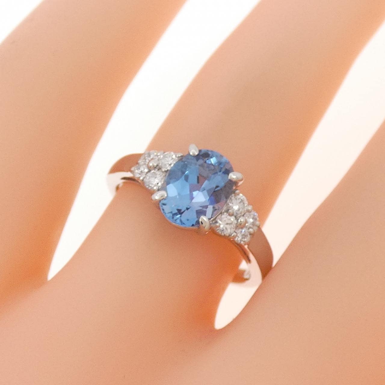 PT900 アクアマリン リング 0.95CT